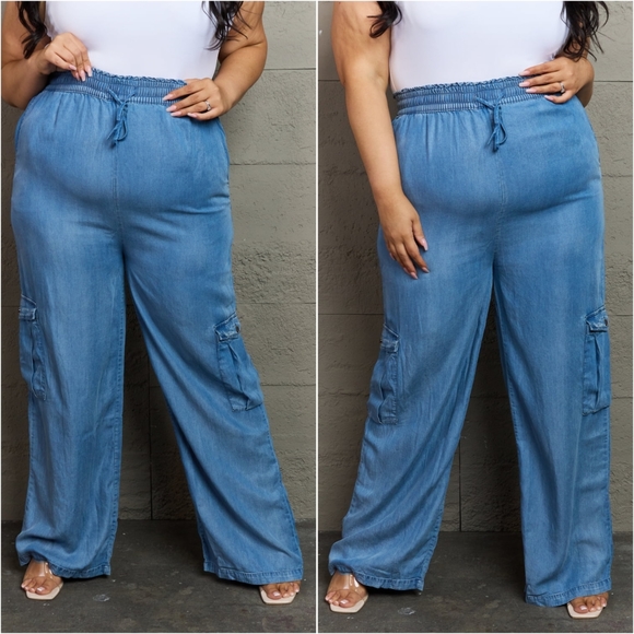 Denim Cargo Pants - Picture 4 of 14